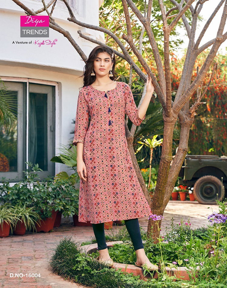 Gardencity Vol 16 By Diya Trends Printed Kurtis Catalog